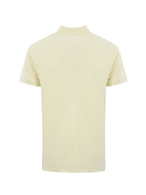 Polo due bottoni in cotone con logo Cream POLO RALPH LAUREN | 710536856417